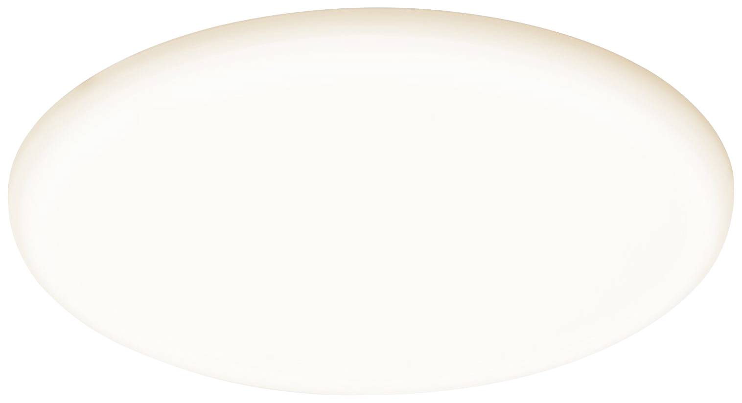 Ovale, witte plaat zonder extra details of patronen, op een neutrale achtergrond.