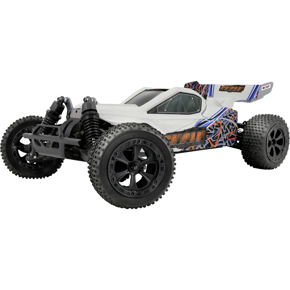 Reely Chalk 4WD Krijtgrijs Brushless 1:10 RC auto Elektro Buggy 4WD 100% RTR 2,4 GHz Incl. accu, oplader en batterijen
