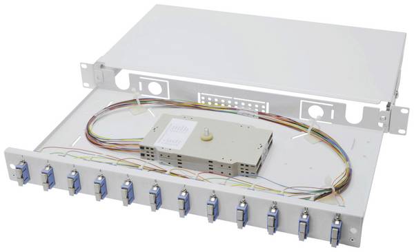 Digitus DN-96321/9 Glasvezel-patchpaneel 12 poorten SC Ingericht 1 HE