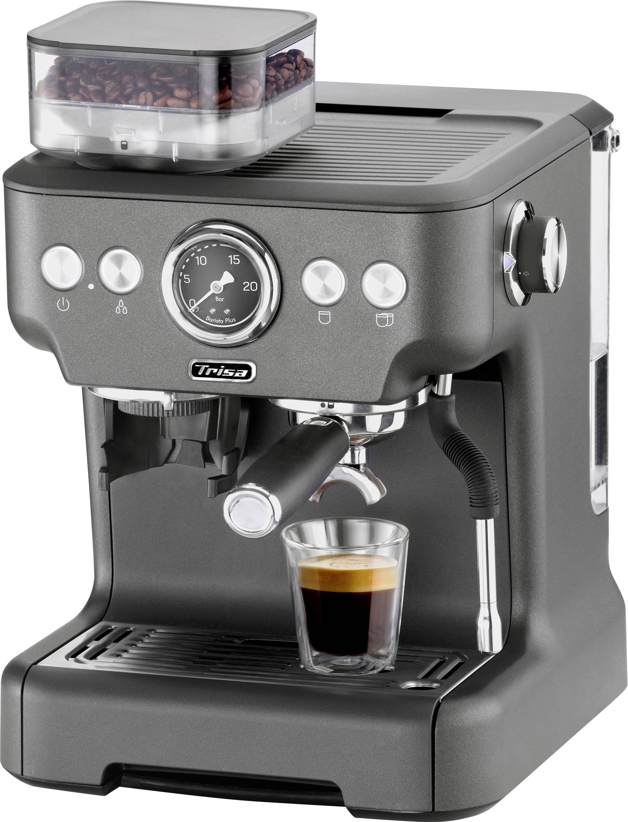 Trisa Barista Plus Espressomachine Antraciet 2300 W Met koffiemolen