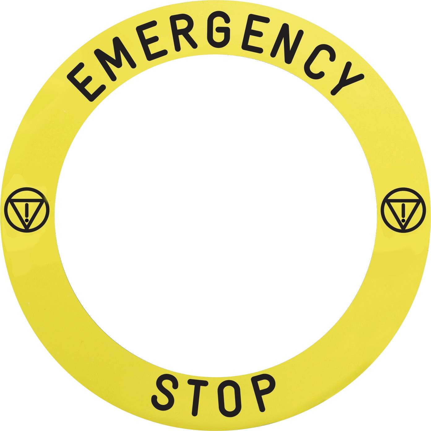 Schneider Electric ZBY8L330 ZBY8L330 Onderlegring Verlicht (Ø) 90 mm EMERGENCY STOP Waarschuwings-geel 10 stuk(s) Piece