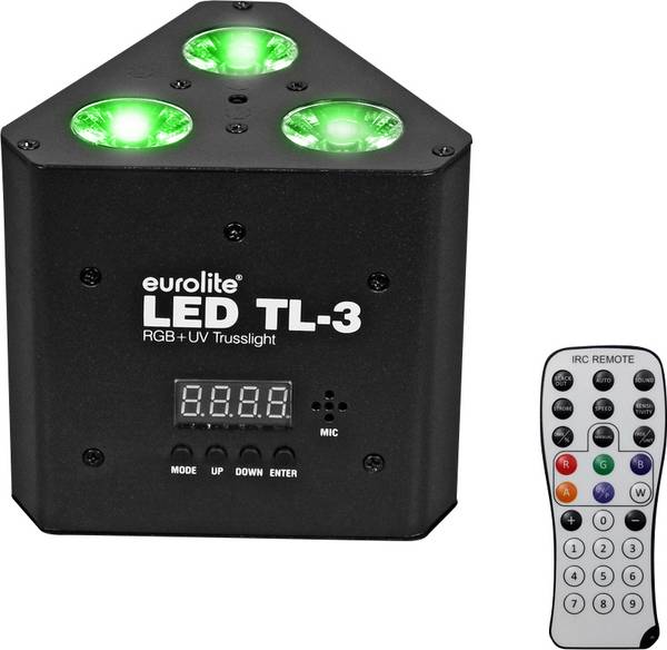 Eurolite 51915445 TL-3 RGB+UV Trusslight LED-lichteffect  Aantal LED's: 3 7 W