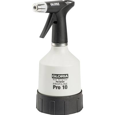 Een zwarte en witte Gloria spuitfles met de tekst 'Profiline Pro 10'. Geschikt voor nauwkeurig sprayen van vloeistoffen.