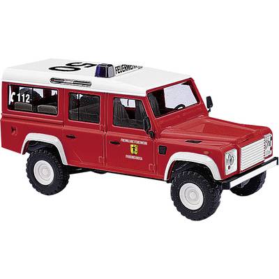 Busch 50376 H0 Land Rover Defender van de vrijwillige brandweer in Friedrichroda