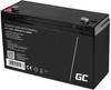 Green Cell Green Cell - USV-Akku - 1 x Batterie - Sealed Lead Acid (SLA) Loodaccu 6 V 12 Ah Loodvlies (AGM) (b x h x d) 151 x 94 x 50 mm Kabelschoen 4.8 mm Cyclusbestendig, Onderhoudsvrij