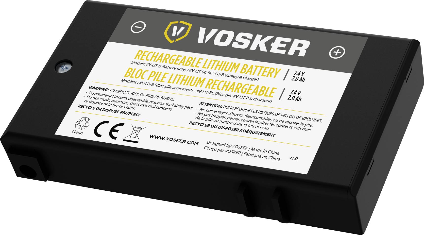 Vosker Vosker Lithium Akku V LIT B 680721 Aluminium Koffer Conrad nl