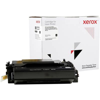 Cartridge voor Xerox laserprinters, naast de verpakking getoond. Geschikt voor verschillende printermodellen.