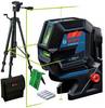 Bosch Professional GCL 2-50 G & Tripod Kruis- en puntlijnlaser Incl. statief, Incl. tas Reikwijdte (max.): 15 m