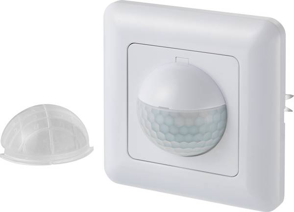 Sygonix SY-4755362 PIR-bewegingsmelder Wand, Inbouw (in muur) 190 ° Triac Wit