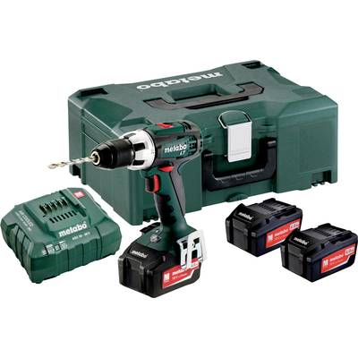 Metabo BS 18 LT SET 602102960 Accu-schroefboormachine  18 V 4.0 Ah Li-ion Incl. 3 accu's, Incl. lader, Incl. koffer