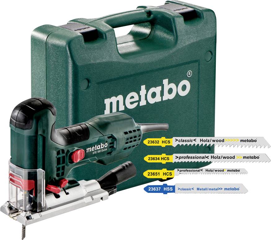Metabo STE 100 QUICK SET 601100900 Decoupeerzaag Incl. koffer, Incl. accessoires 710 W-0
