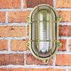 Licht-Erlebnisse 400-03 BRASS 9722 Buitenlamp (wand) E27 Messing