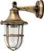 Licht-Erlebnisse 406 BRASS-ANTIQUE CLEAR 9723 Buitenlamp (wand) E27 Antiek-messing, Helder, Transparant