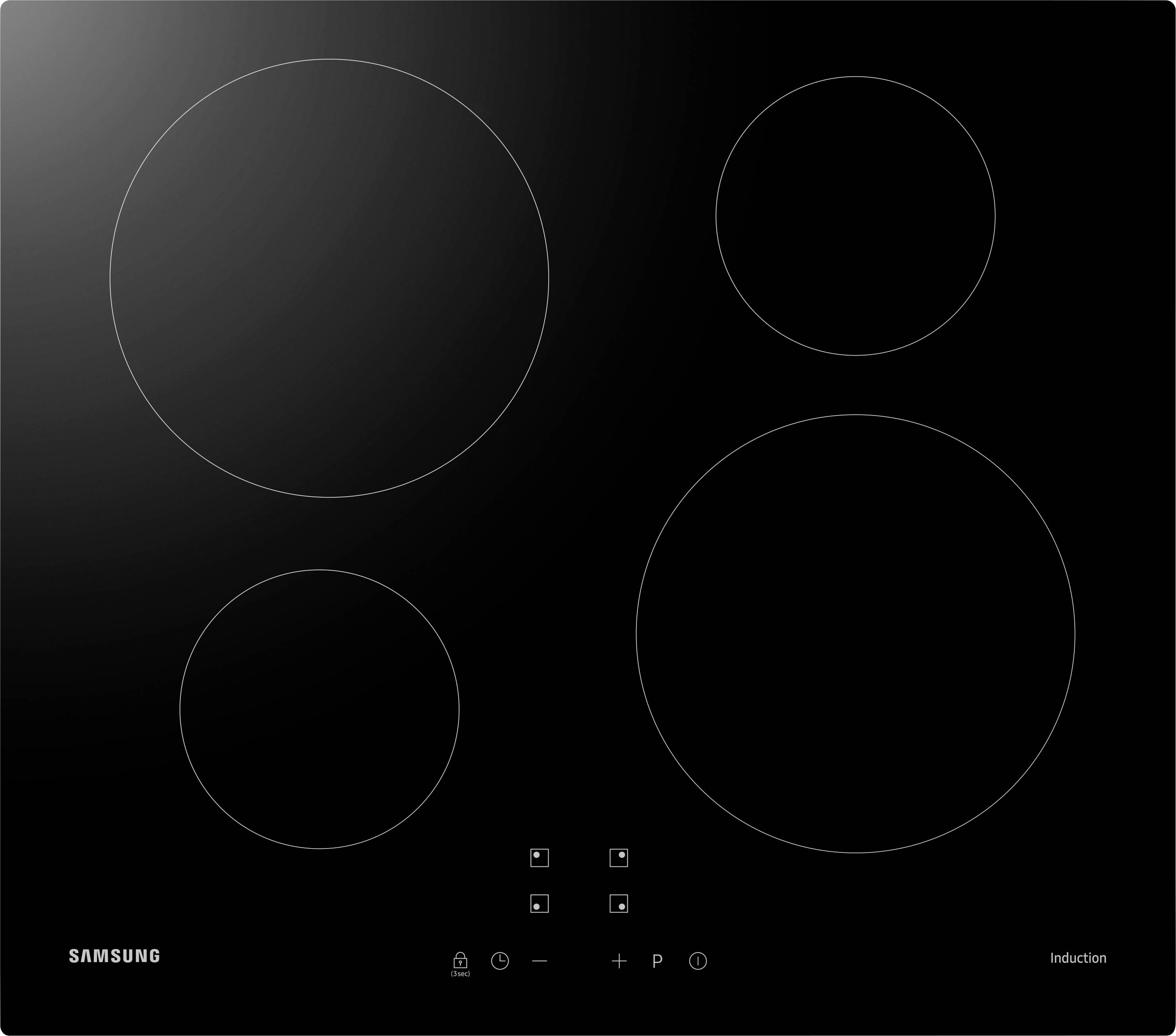 SAMSUNG NZ64M3NM1BB / UR Inductiekookplaat - 4 zones - 7200 W - L59 x D57 cm - Glascoating - Zwart-0