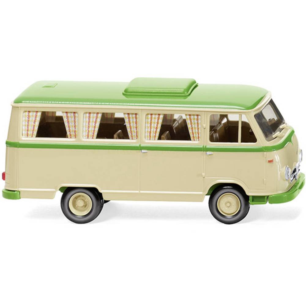 Wiking Miniatuurauto Borgward Camperbus B611 1:87 Beige/groen