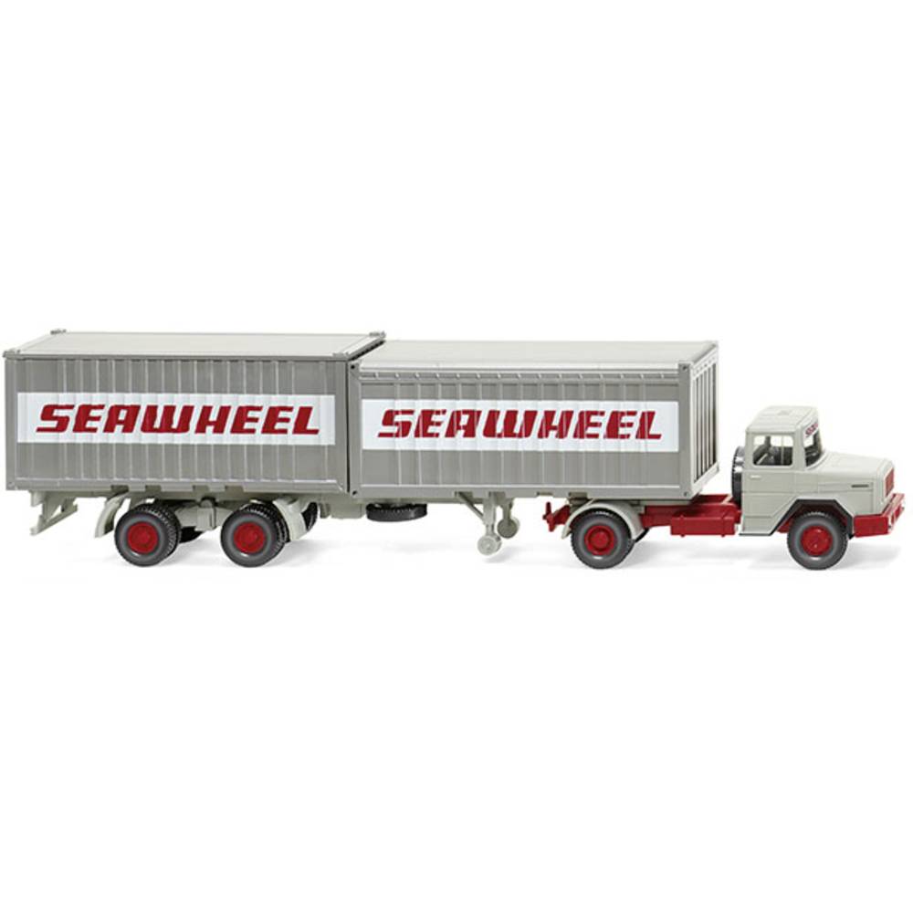 Wiking Miniatuurauto Magirus Deutz Container Truck 1:87 Grijs
