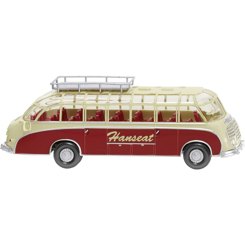 Wiking Miniatuurauto Tourbus Setra S8 1:87 Rood/beige