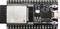 Microcontroller-board met ESP-WROOM-32-module, USB-aansluiting en meerdere pinnen voor verschillende invoer- en uitvoerfuncties.
