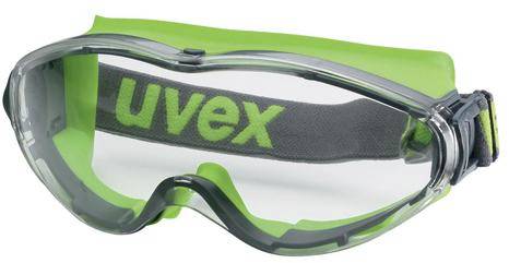 uvex ultrasonic 9302275 Ruimzichtbril Incl. UV-bescherming Grijs, Groen EN 166, EN 170 DIN 166, DIN 170
