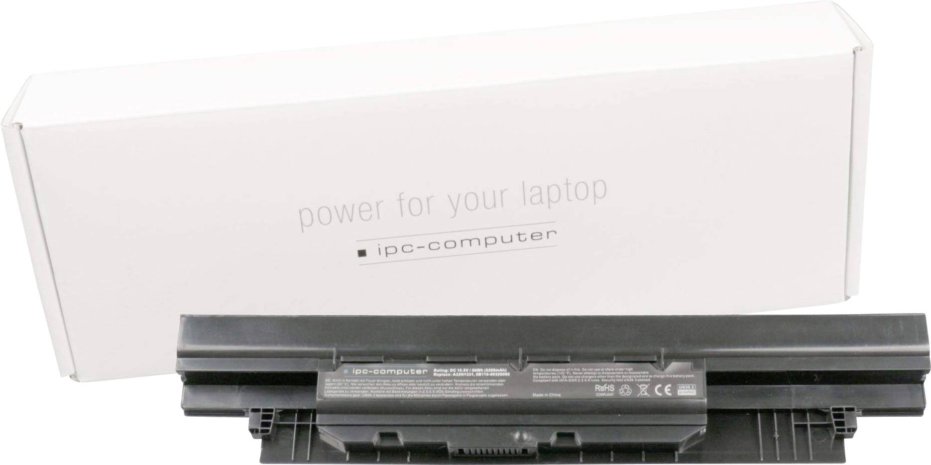 ipc-computer A32N1331 Replace A32N1331 REPLACE Laptopaccu 10.8 V 5200 mAh Asus