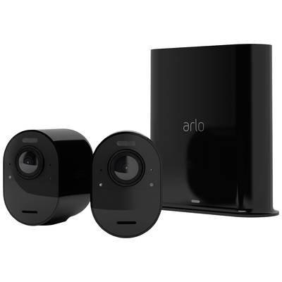 ARLO Ultra 2 Spotlight 2cam Kit black VMS5240B-200EUS IP-Bewakingscameraset WiFi  Met 2 camera's 3840 x 2160 Pixel  