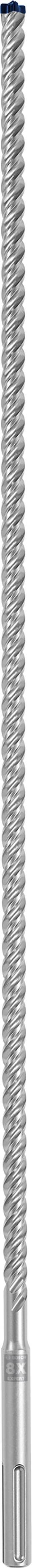 Een zilveren, metalen schroef met een doorlopend schroefdraad en een zeskante kop, rechtop staand.