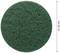 Groene, ronde schuurspons met een diameter van 125 mm afgebeeld.