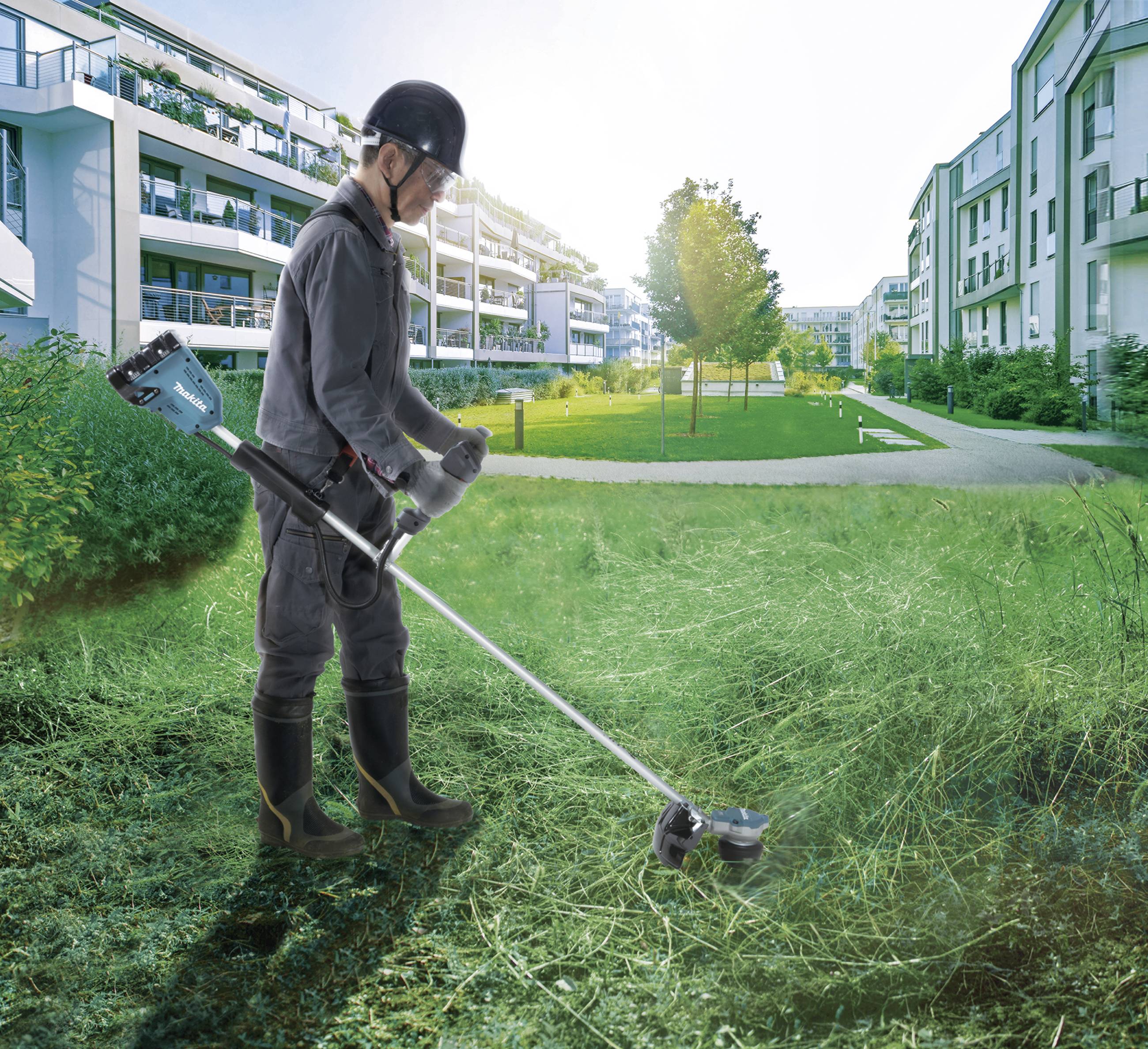 Makita DUR368LZ Accu Bosmaaier D-greep 2x18V Basic Body-18