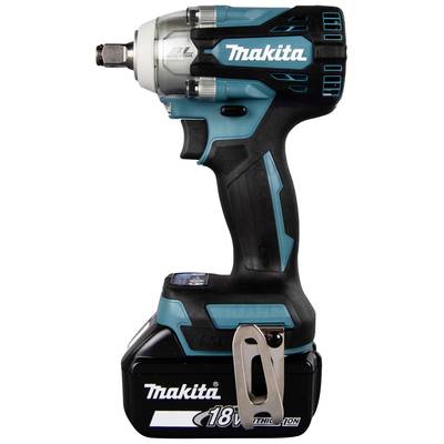 Makita accuschroevendraaier, model XWT08Z, in zijaanzicht met 18V lithium-ion accu.
