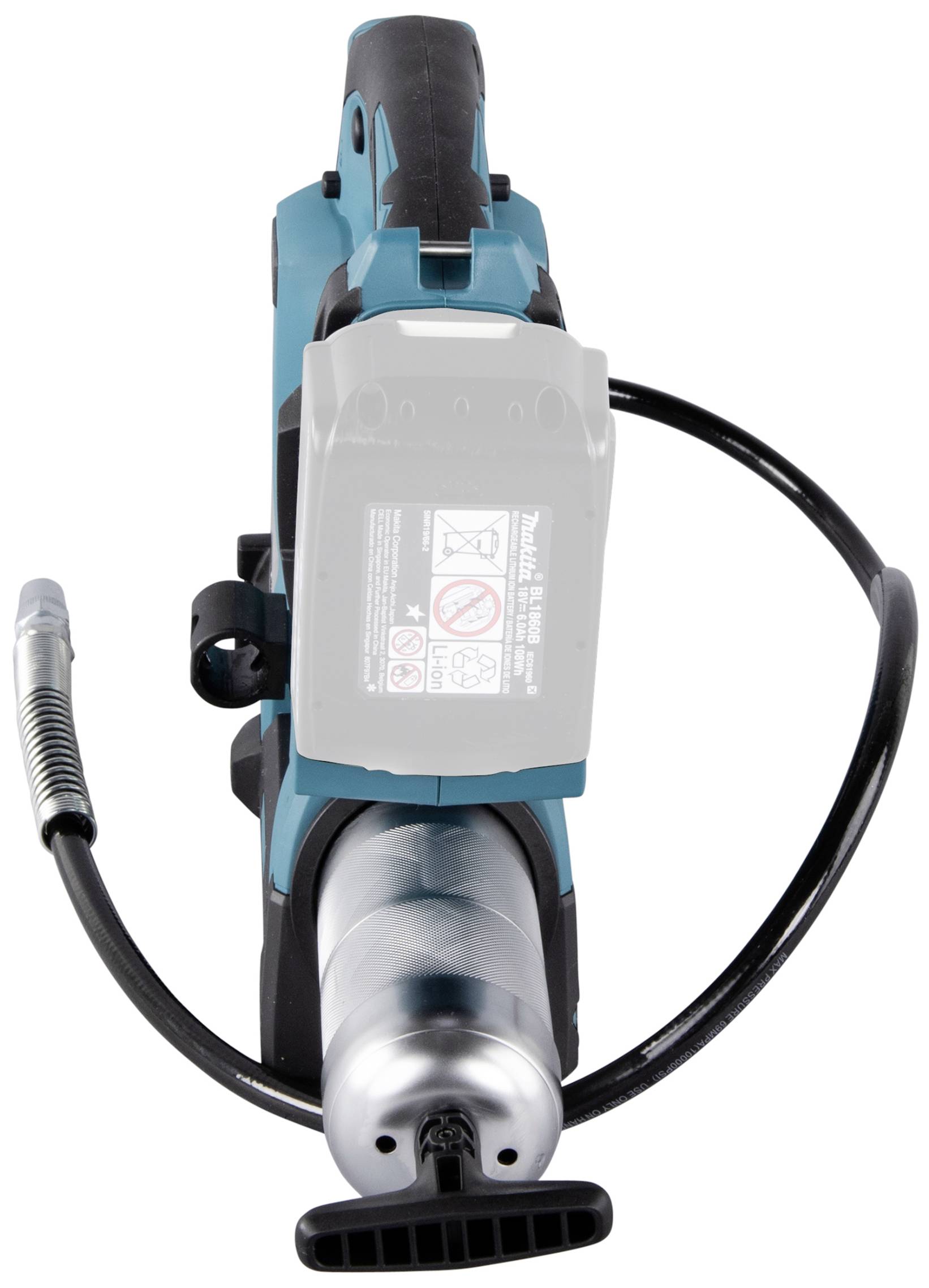 Elektrisch gereedschap met turbinebouw, blauw-zwart, met kabel en knopgreep. Geschikt voor ambachtelijke werkzaamheden.