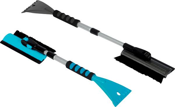 IWH  Aluminium IJskrabber / sneeuwbezem Uittrekbaar, Softgrip (l x b x h) 48 x 15 x 11 cm Auto, SUV, Van, Camper Blauw