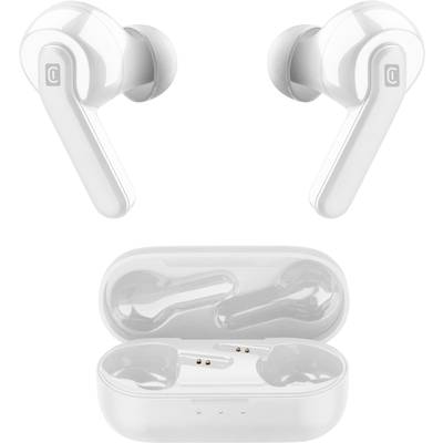 Cellularline  In Ear headset   Bluetooth  Wit Noise Cancelling Touchbesturing, Volumeregeling