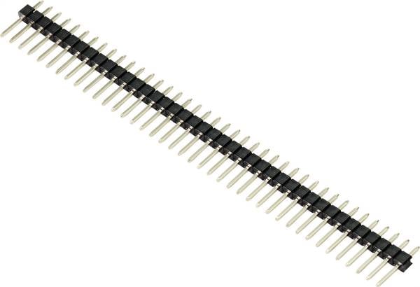 TRU COMPONENTS TC-9556692 Male header (standaard) Aantal rijen: 1 Aantal polen per rij: 40 1 stuk(s)