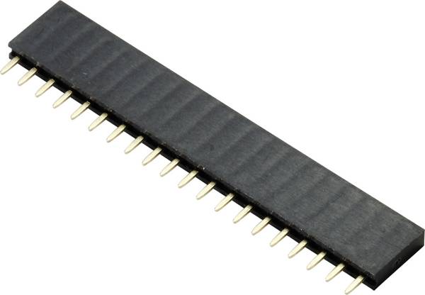 TRU COMPONENTS TC-9556696 Female header (standaard) Aantal rijen: 1 Aantal polen per rij: 20 1 stuk(s)
