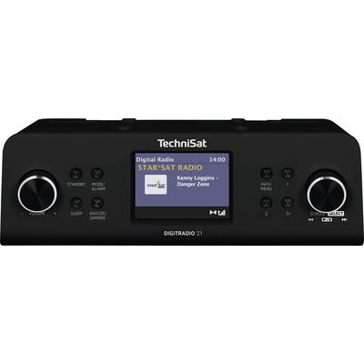 TechniSat DIGITRADIO 21 Onderbouwradio DAB+, VHF (FM) AUX, Bluetooth Wekfunctie Zwart