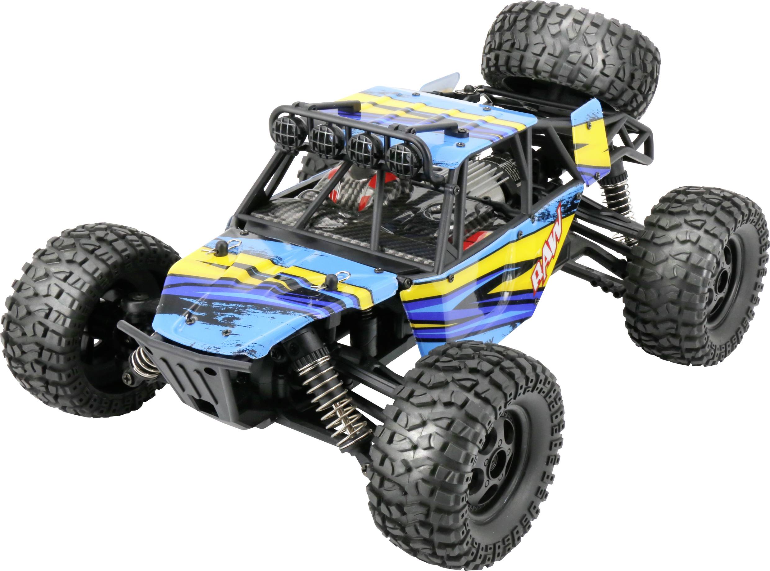 Reely RAW Oranje Brushed 1:14 RC auto Elektro Monstertruck 4WD RTR 2,4 GHz  Incl. accu en lader