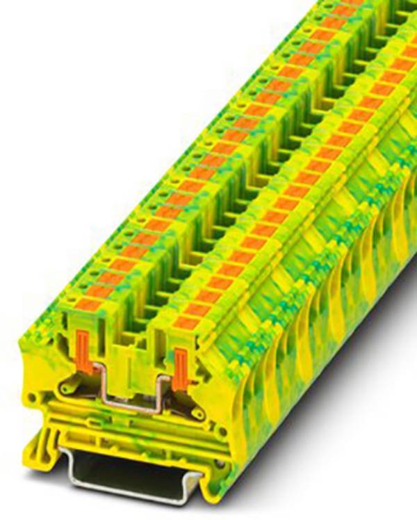 Phoenix Contact 1088730 Aardklem 6.2 mm Push-In-klem  Groen-geel 50 stuk(s)