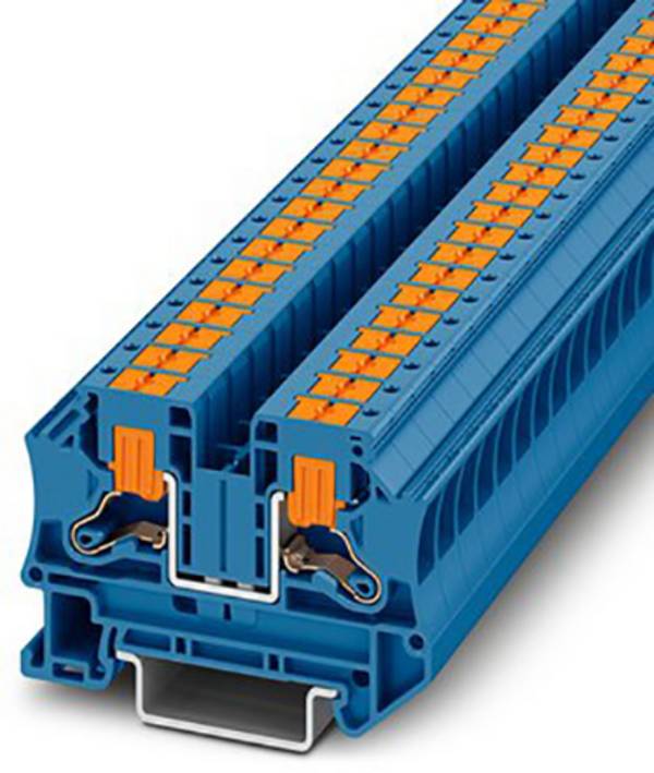 Phoenix Contact 1116735 Doorgangsserieklem 8.2 mm Push-In-klem  Blauw 50 stuk(s)