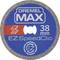 'Dremel MAX EZ SpeedClic doorslijpschijf, 38 mm diameter, blauw etiket met snijsymbool.'