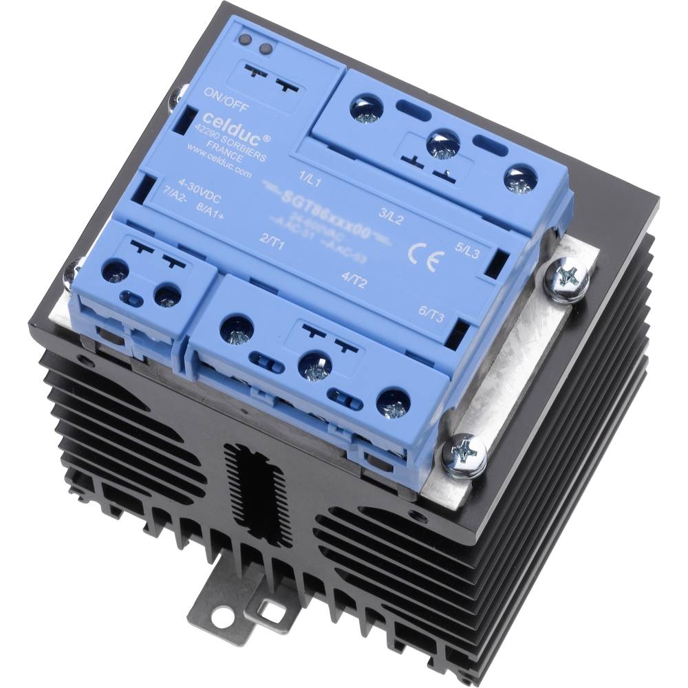 celduc® relais Halfgeleiderrelais SGT8698503 Schakelspanning (max.): 520 V/AC, 520 V/DC Schakelend bij overbelasting 1