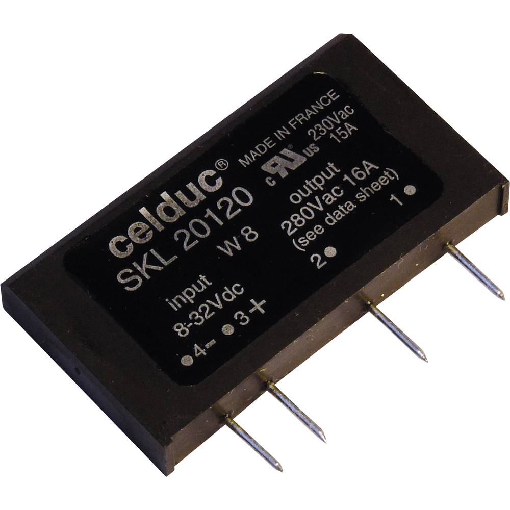 celduc® relais Halfgeleiderrelais SKL10521 Schakelspanning (max.): 280 V/AC, 280 V/DC Willekeurig schakelend 1 stuk(s)
