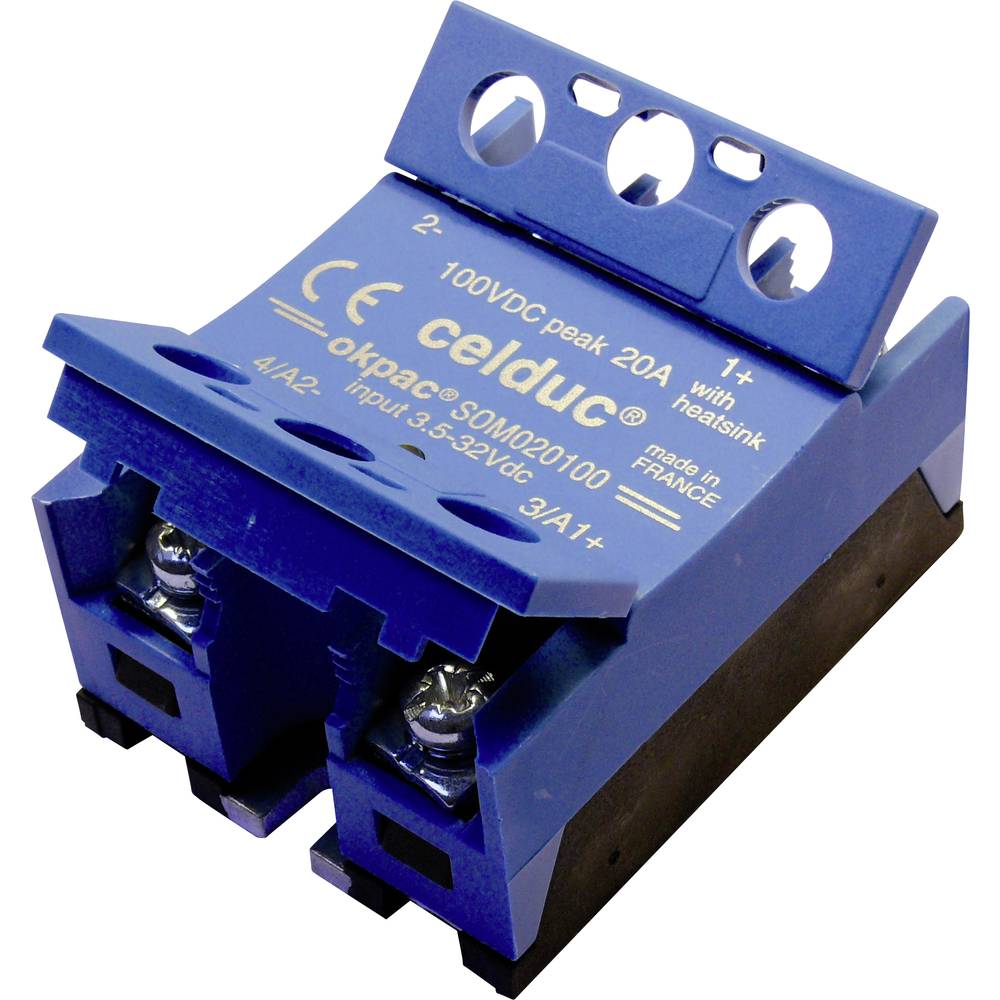 celduc® relais Halfgeleiderrelais SOM06075 60 A Schakelspanning (max.): 40 V/AC, 40 V/DC 1 stuk(s)