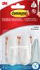 3M Command middelgrote designhaak voor badkamers (l x b x h) 79 x 29 x 29 mm Wit Inhoud: 2 stuk(s)