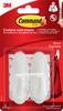 3M Command middelgrote designhaken (l x b x h) 79 x 29 x 29 mm Wit Inhoud: 2 stuk(s)