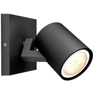 Philips Lighting Hue LED-plafondspots 871951433832600  Hue White Amb. Runner Spot 1 flg. Schwarz 350lm inkl. Dimmschalte