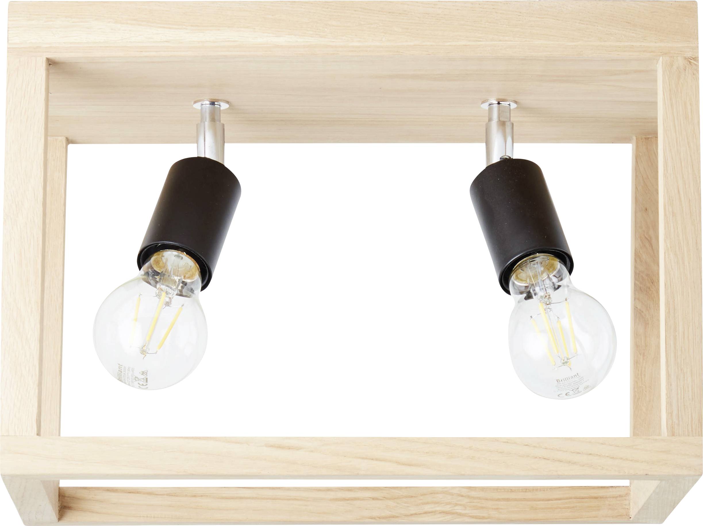 Brilliant 99437/35 Nerea Plafondlamp E27 Eiken-5