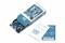Arduino-printplaat in blauwe verpakking met opschrift 'Arduino'. Ernaast liggen kaarten met de tekst 'Thank you for supporting Arduino'.