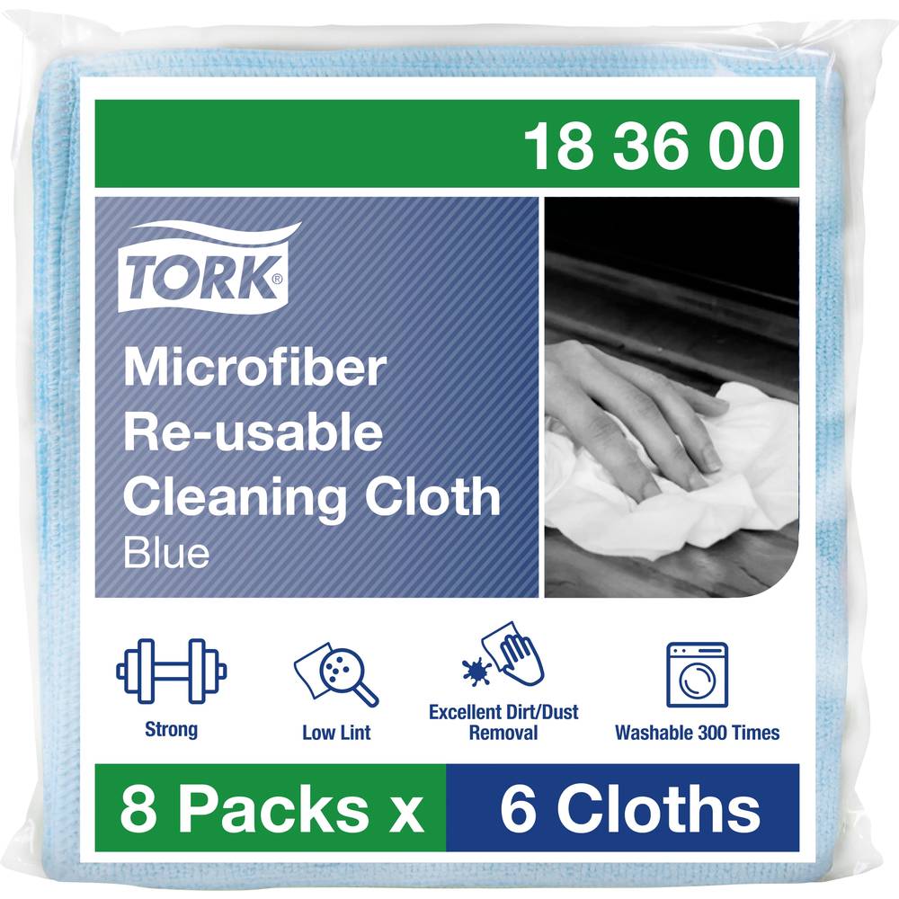 TORK 183600 Microvezel herbruikbare reinigingsdoekjes blauw