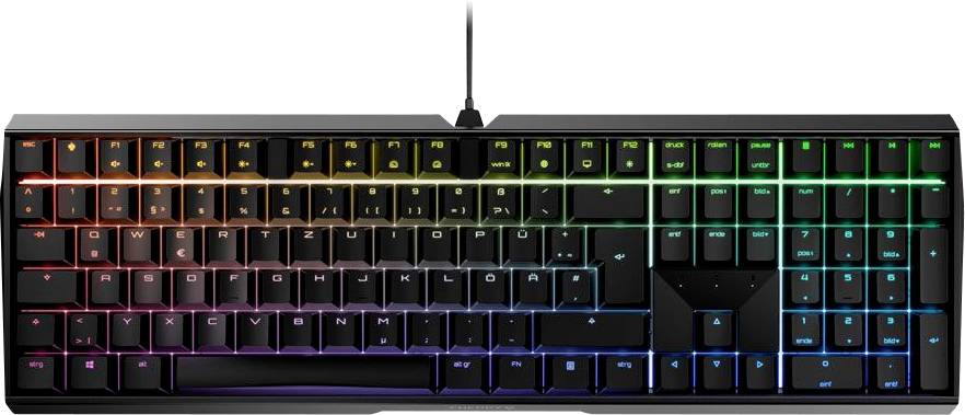 CHERRY MX Silent Gaming-toetsenbord USB QWERTZ, Duits Zwart