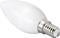LED-kaarslamp met zilveren schroeffitting, geschikt voor E14-fitting. Energiezuinig en duurzaam, ideaal voor binnenverlichting.